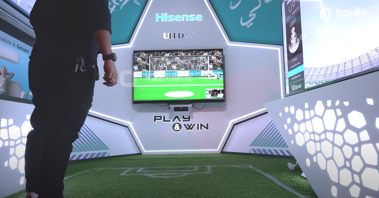 Hisense Play and Win football installation