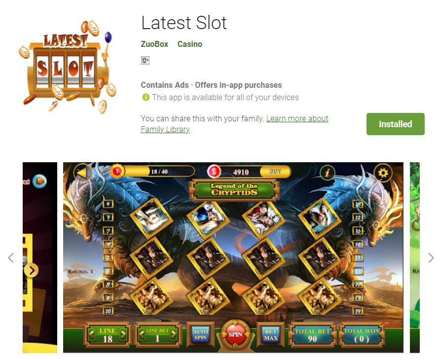 Latest Slot gameplay